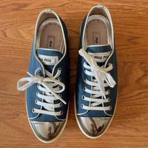 MIU MIU cap-toe sneakers